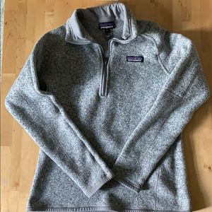 Patagonia Better Sweater gray quarter zip